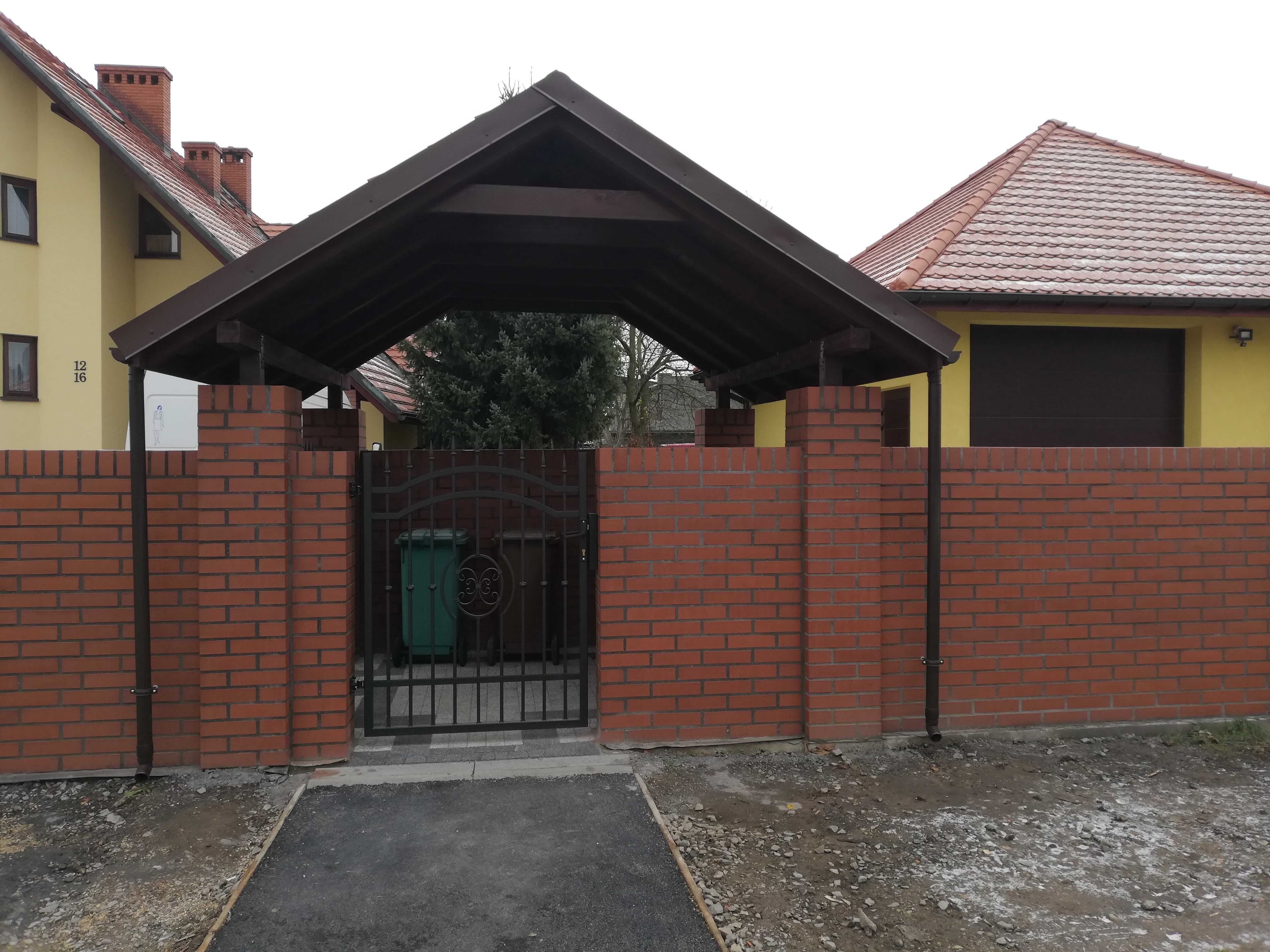 Ogrodzenia Panelowe, z Profili | Bramy Przesuwne Dwuskrzydłowe | Wiaty