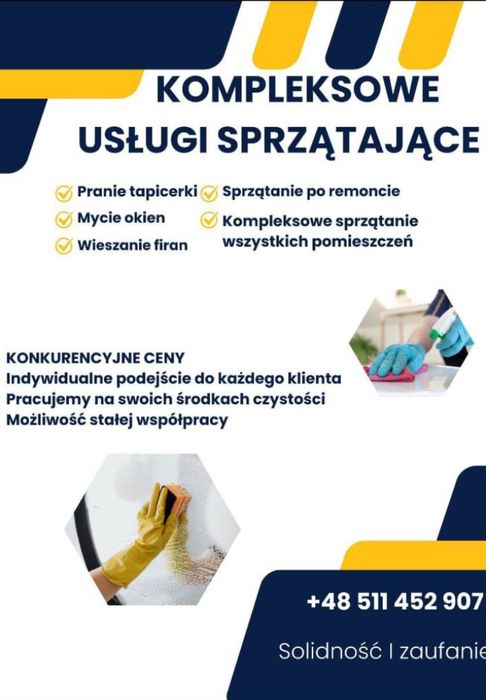 Sprzątanie mieszkań i domów!