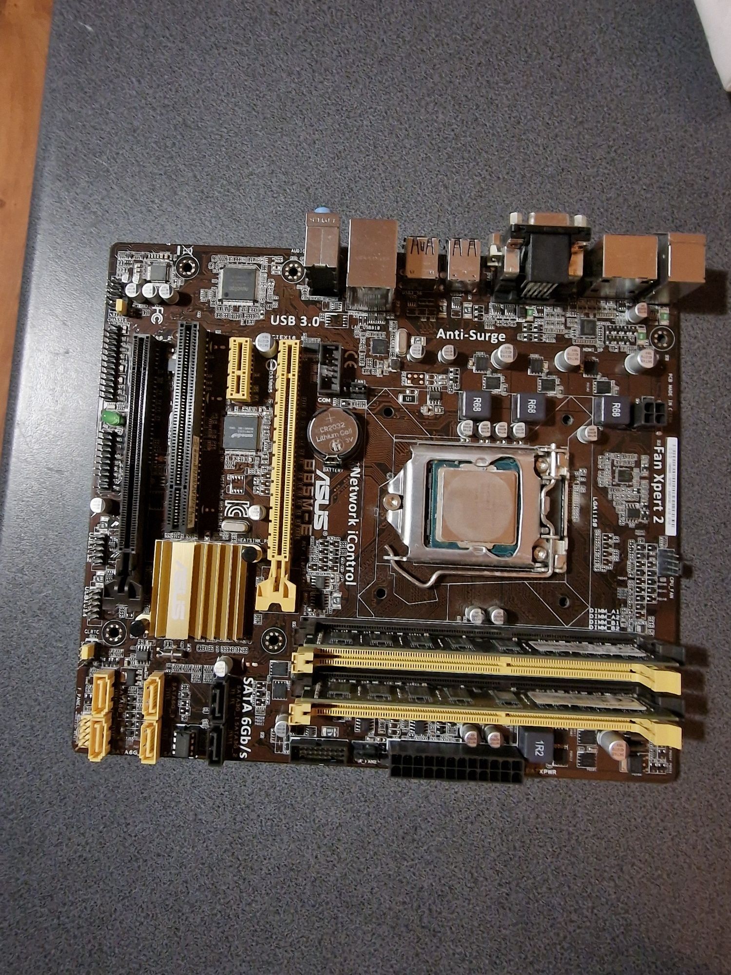 Płyta główna Asus B85M-E, procesor Intel I5 4th gen, 16 GB RAM DDR3