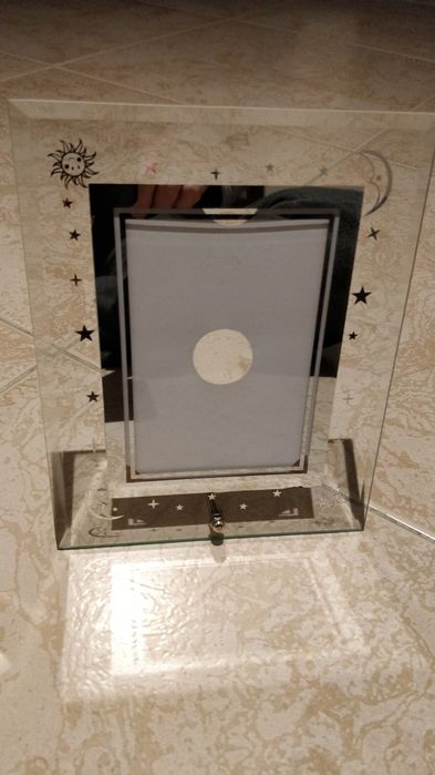 LOTE de porta-fotos em Vidro