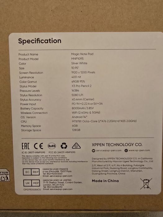 XP Pen Magic Note Pad