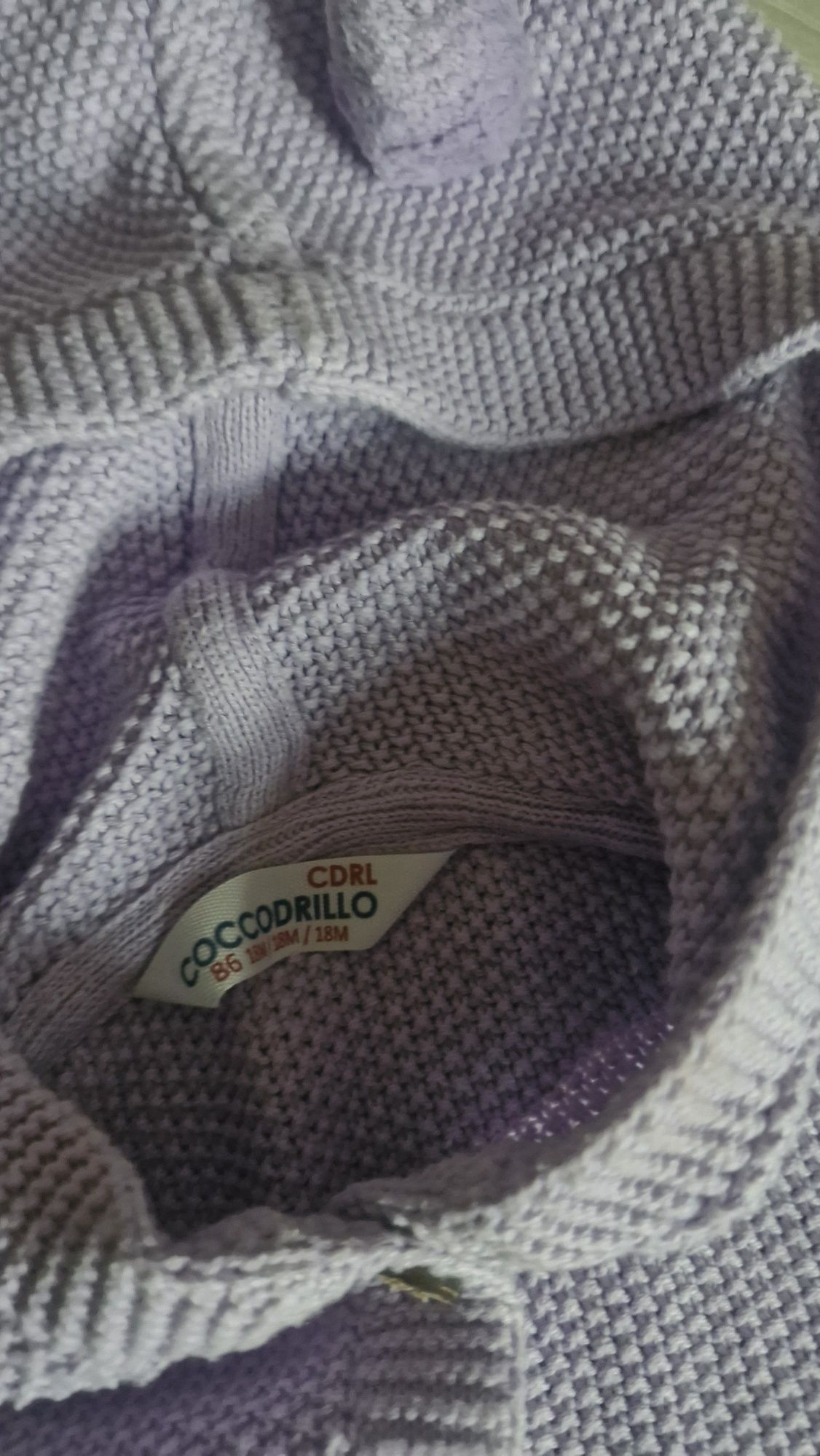 Sweterek 86 Coccodrillo fioletowy