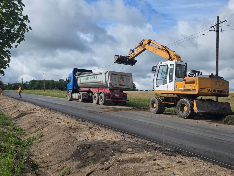 Usługi koparka 8t,16t. 1,8t ładowarka transport Piasek piach zasypowy