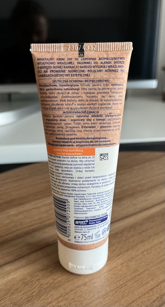 Krem spf 50 do twarzy i ciała