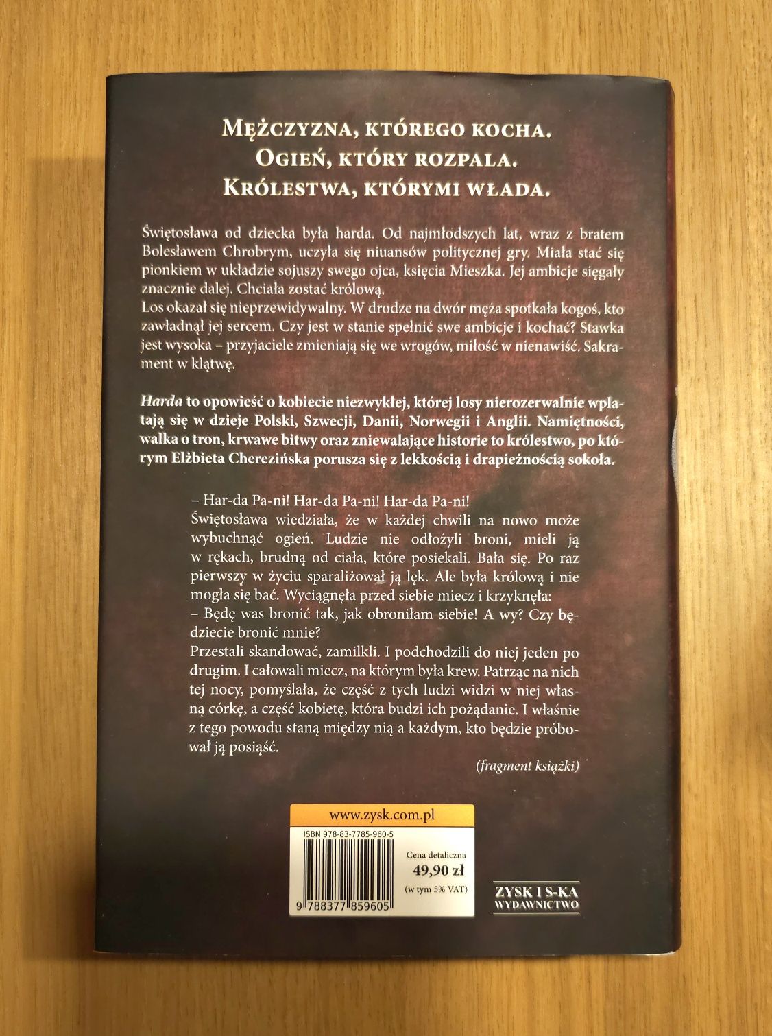 Elżbieta Cherezińska Harda Książka