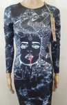 JG sukienka psychodeliczna XS S 34 36 trance cyberpunk gothic NOWA