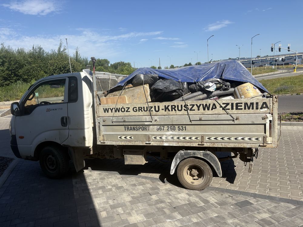 Wywóz gruzu, ziemi,gliny,liści, trawy - Transport - Załadunek 24/7