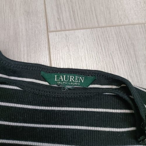 Ralph Lauren Cudny sweter w paski z zamkami na ramionach rozmiar M