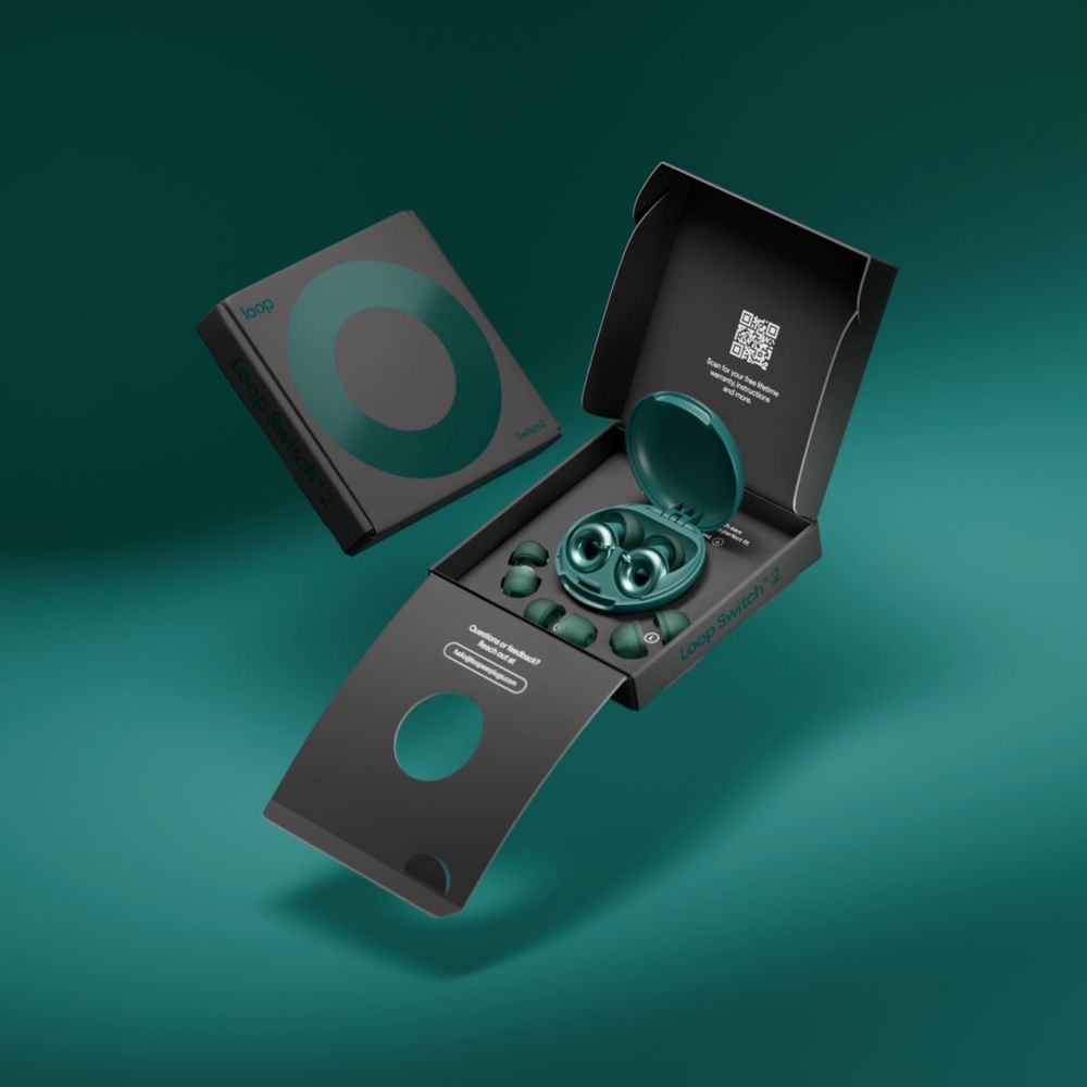 Беруші з шумоподавленням, що настроюється. Loop Switch 2 Emerald