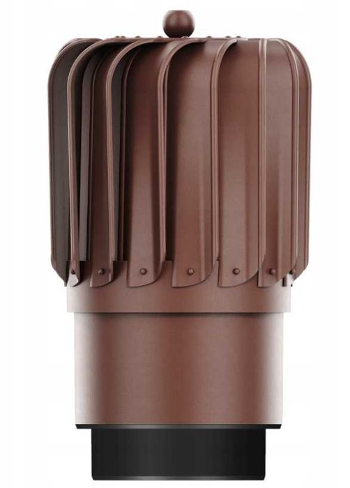 Nasada kominowa do wentylacji obrotowa fi 150 redukcja na  110 brąz