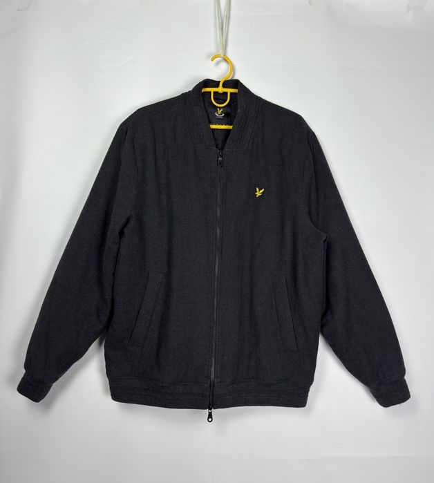 Чоловіча куртка харік бомбер зип Lyle & Scott XL Сіра
