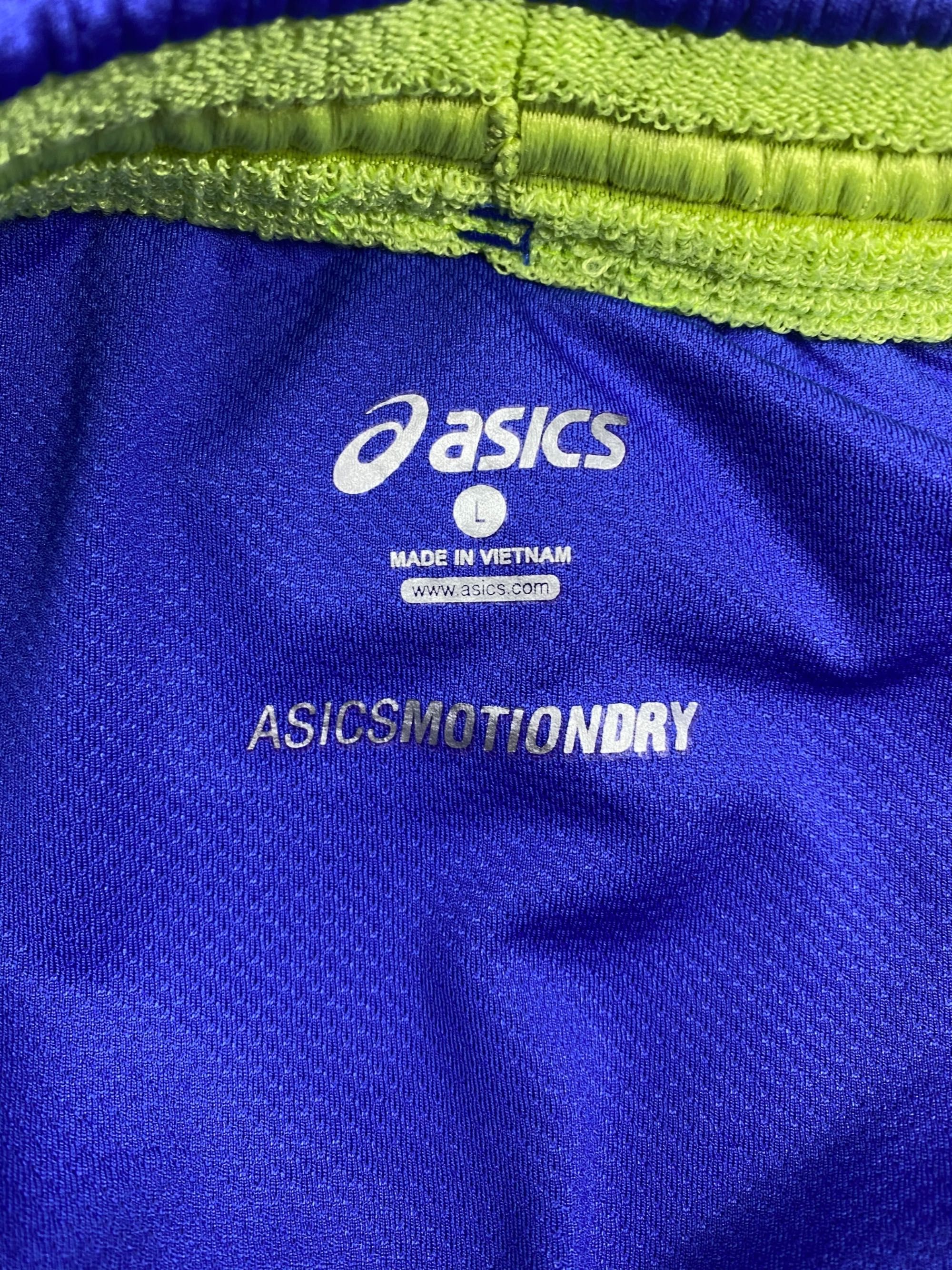 Asics motiondry шорты l размер беговые спортивные синее оригинал