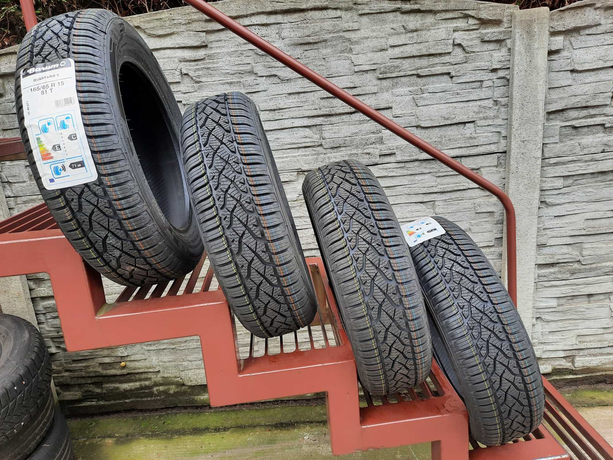 4 Opony NOWE wielosezonowe 165/65 R15 Barum Montaż i wyważanie Gratis!