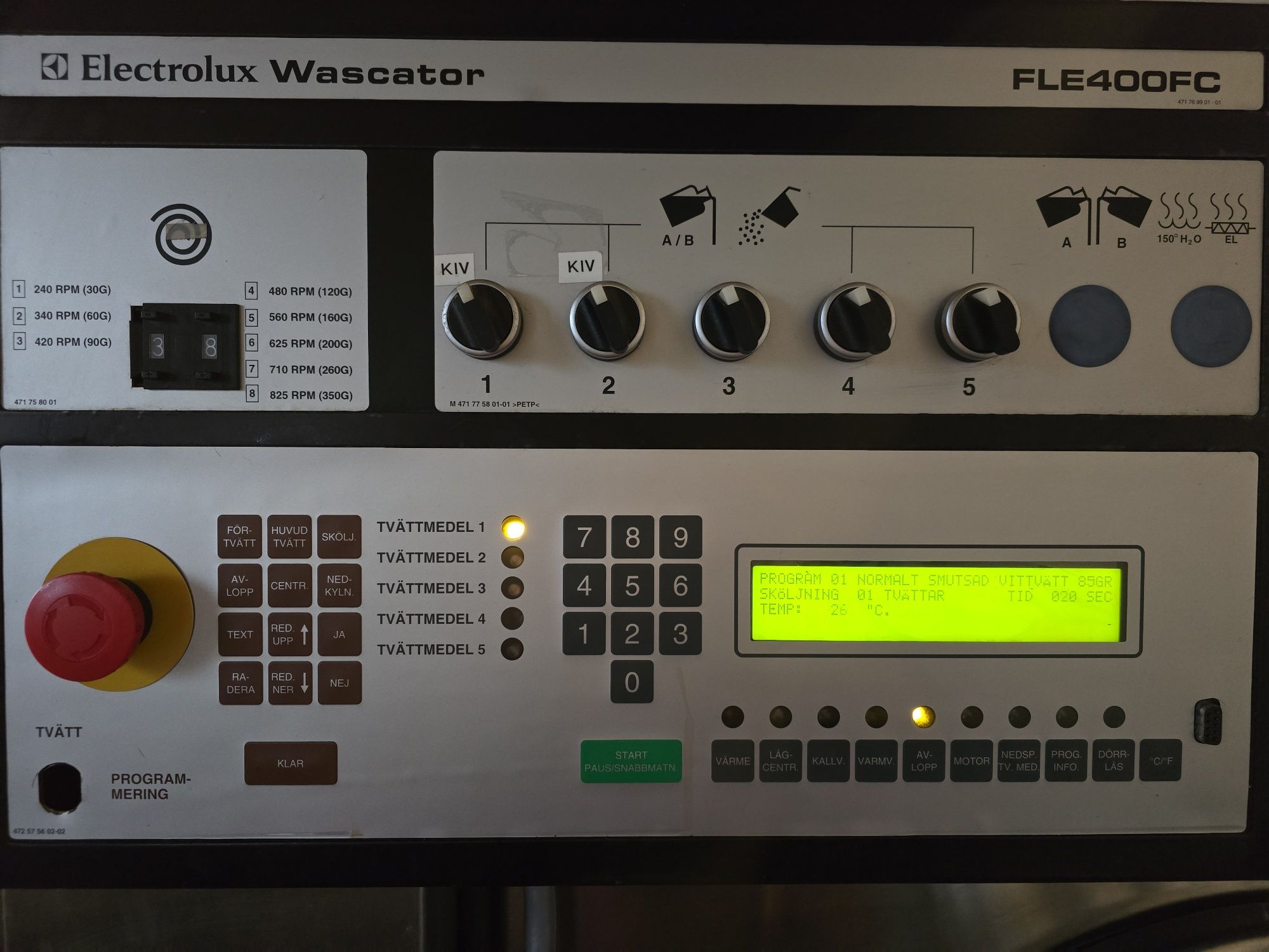 Pralka przemysłowa electrolux wascator FLE400FC 40kg