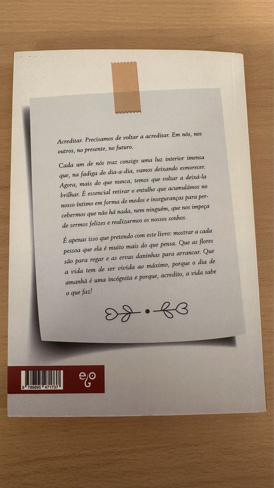 Livro “Acredita - a vida sabe o que faz”