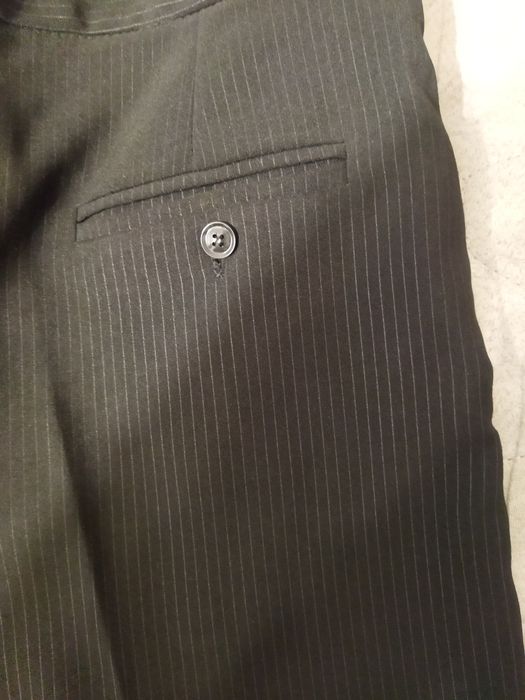 Чоловічі брюки чорні в полосочку