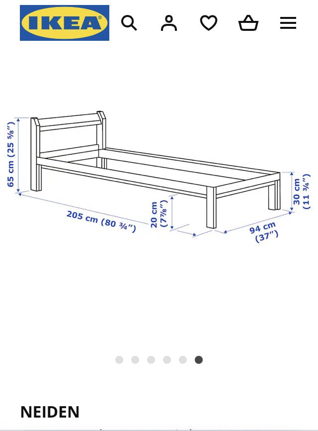 2 x1 camas individuales IKEA