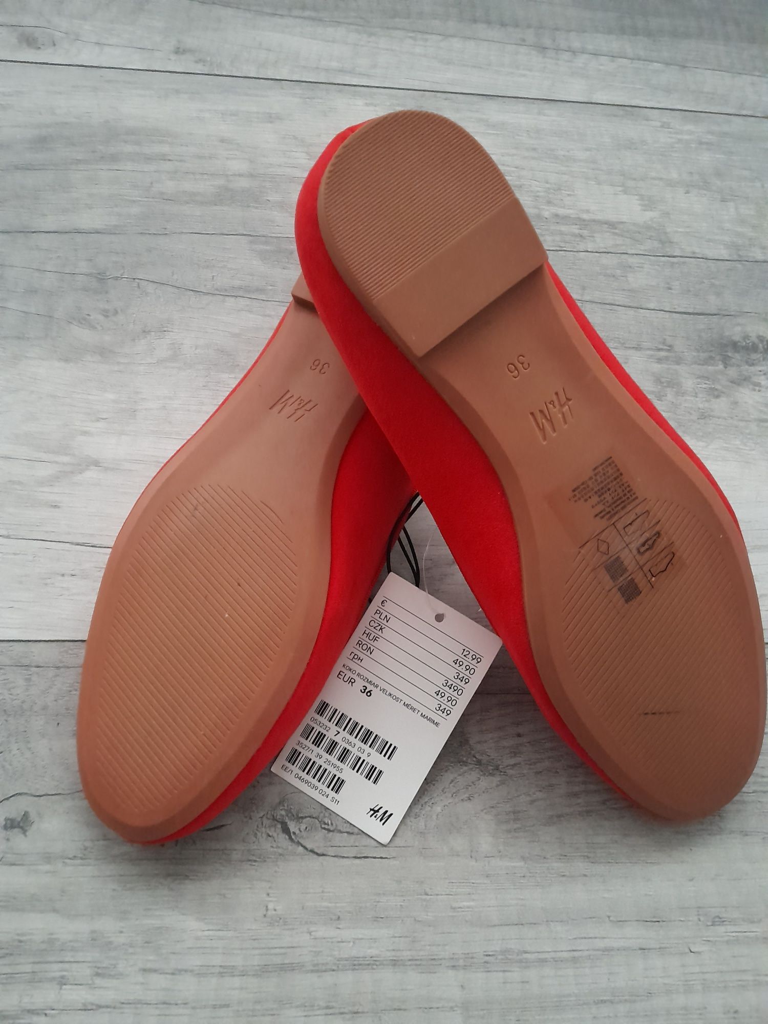 Mokasyny H&M czerwone