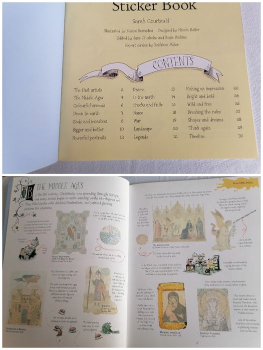 Usborbe: Famous Painting, Story of Art Sticker Book