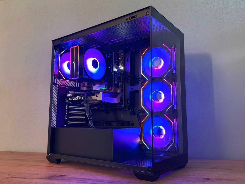 Komputer RTX 5060 16GB RAM Ryzen 5 Akwarium SSD RGB FV23% Gamingowy