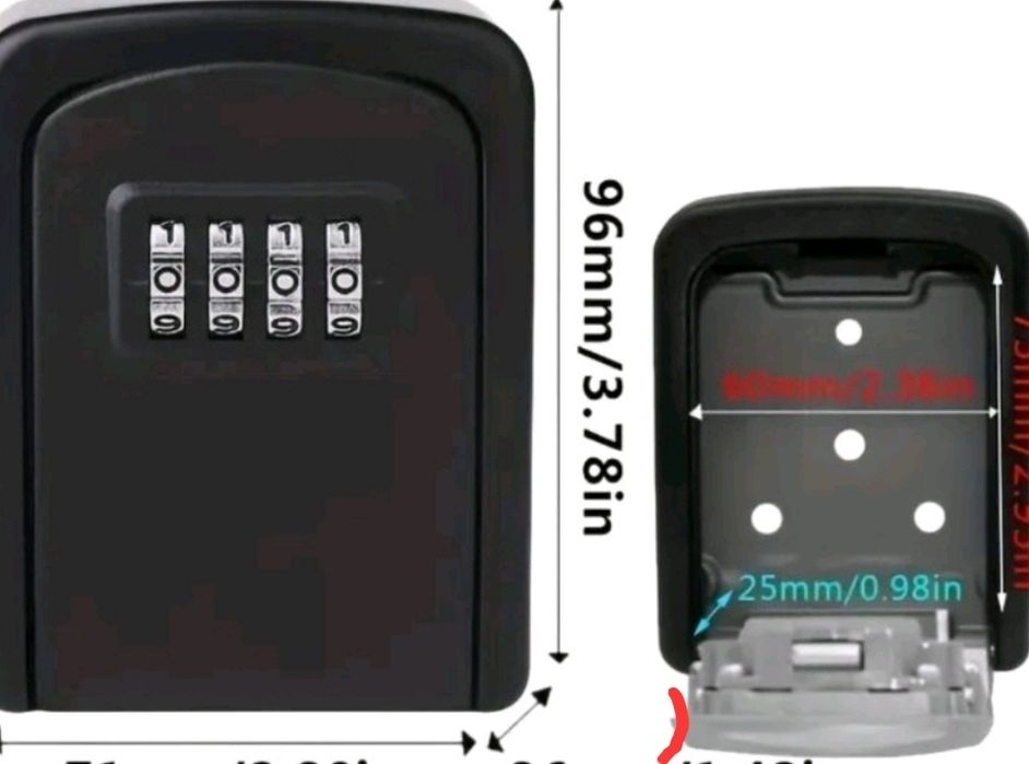 Мінісейф для ключів з металу