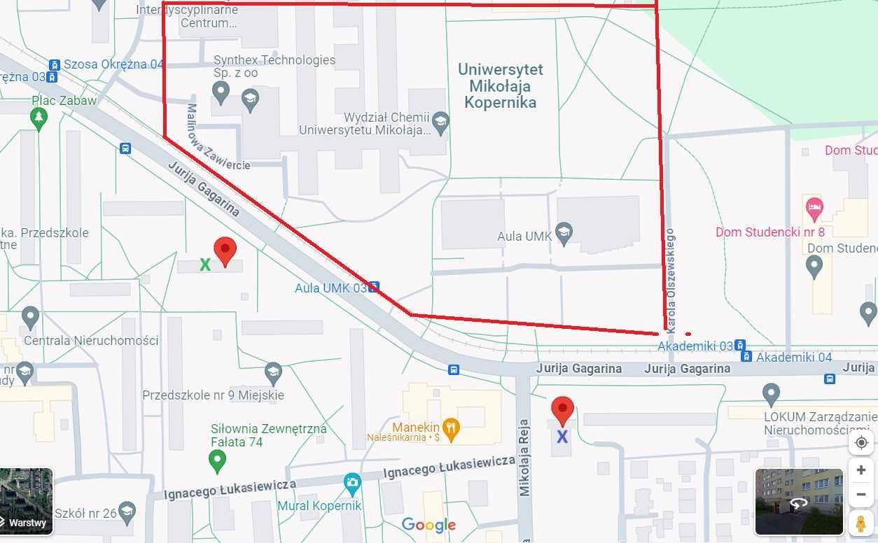 pokój jednoosobowy przy UMK Gagarina studentki Toruń - Bliżej UMK się