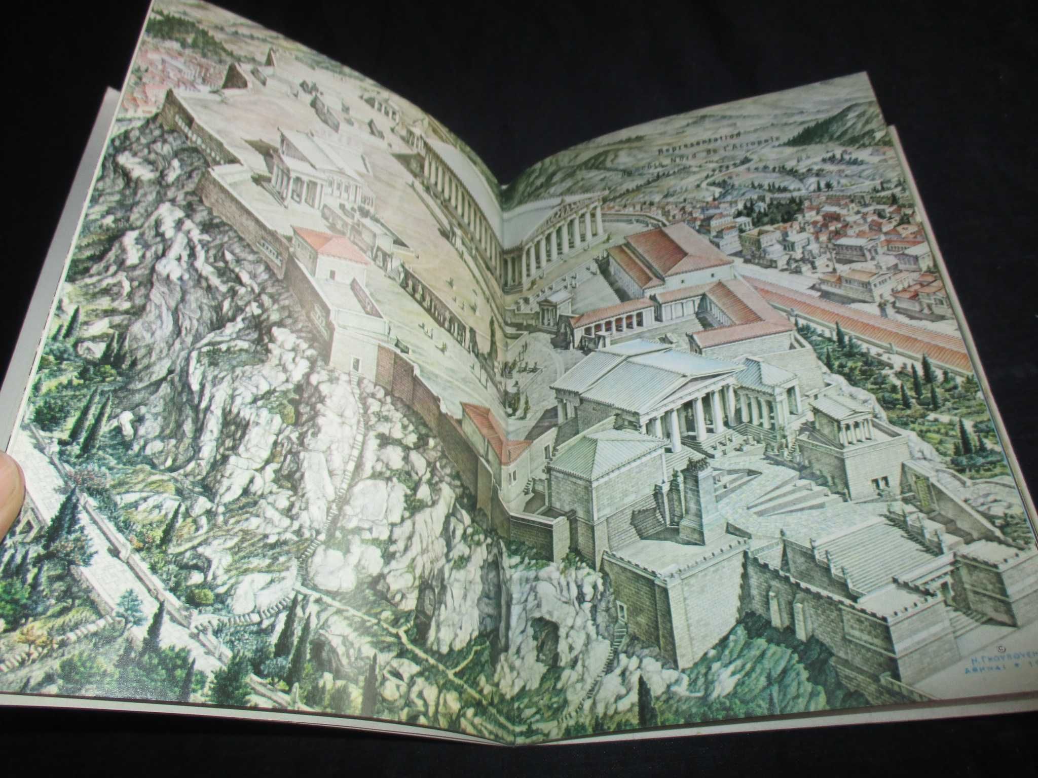 Livro Akropolis N. Gouvoussis Guia Mapa turístico