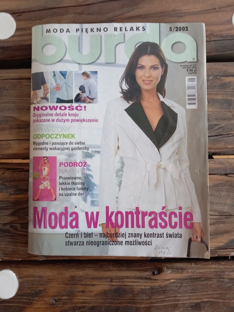 BURDA 5/2002 rok,miesięcznik modowy.