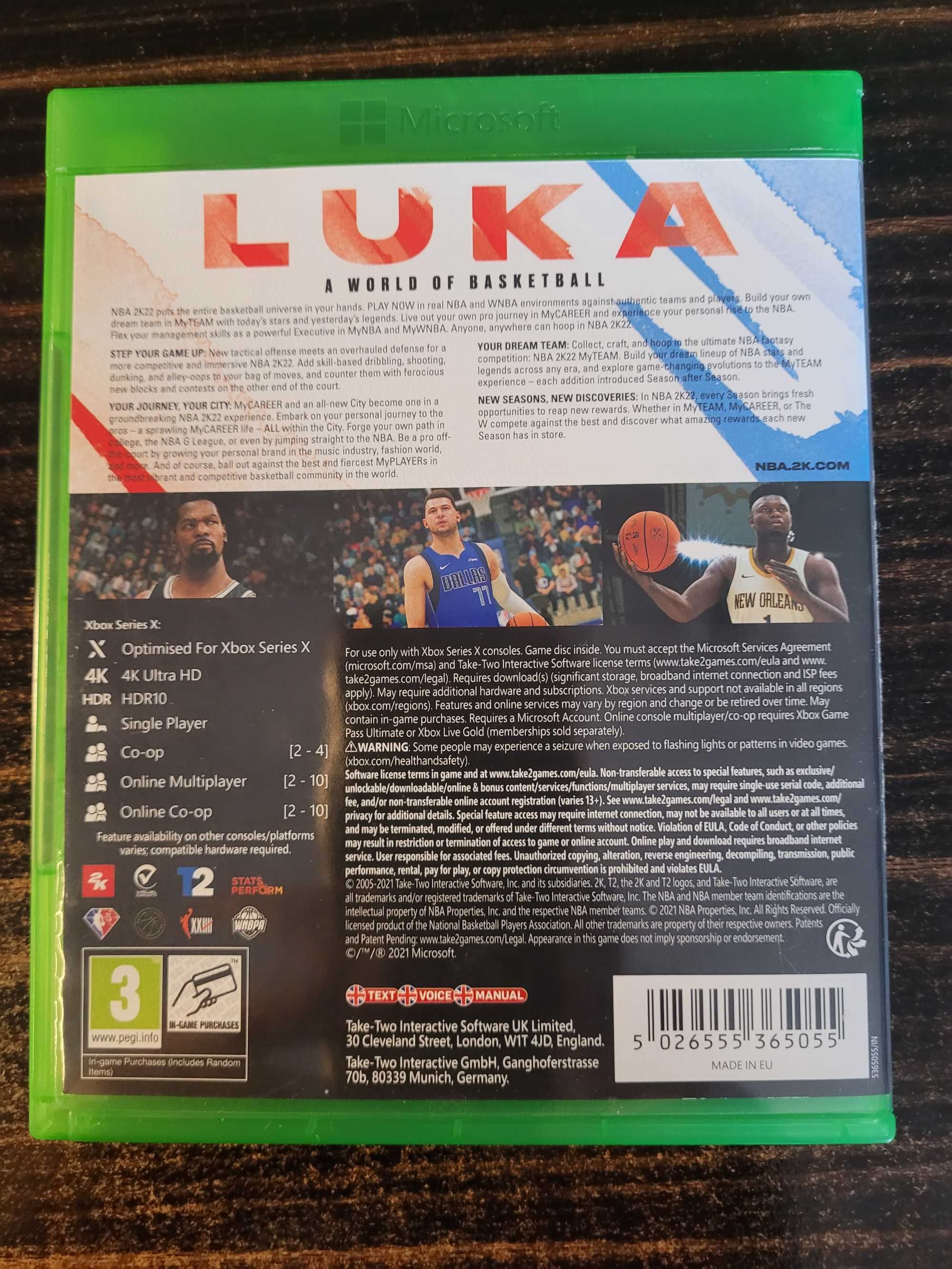 NBA 2K22 Xbox Series X