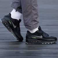 Nike Air Max 90 Black\Grey\Green кроссовки мужские найк аир макс