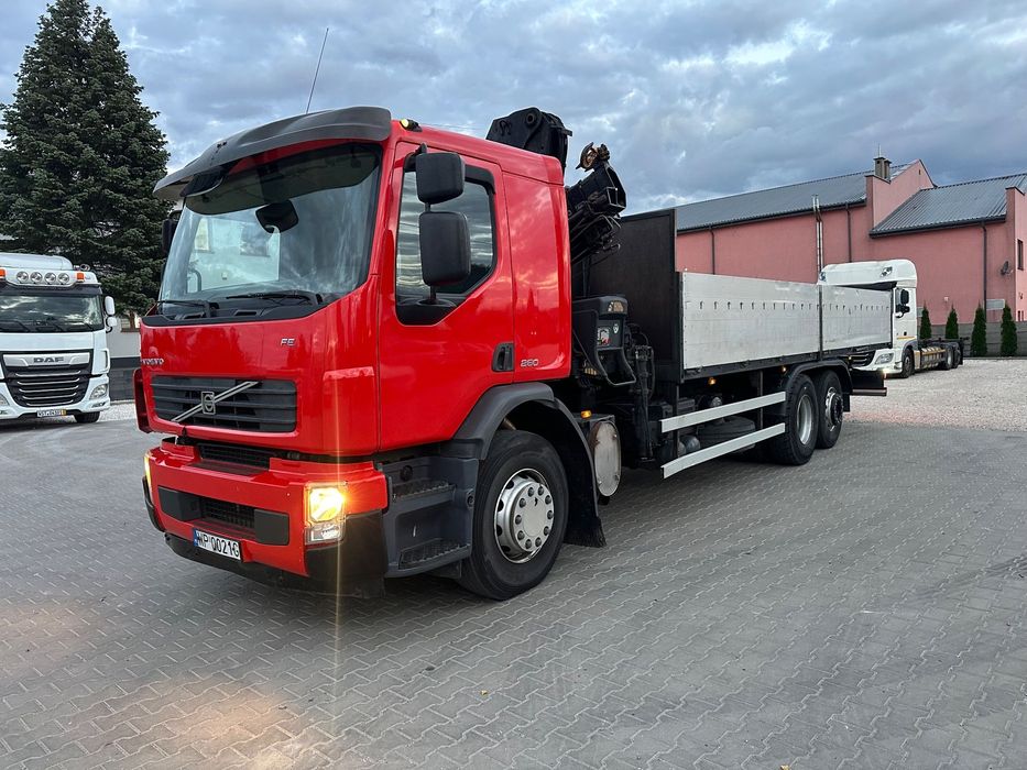 Volvo FE 18.280  HIAB 166 B-3 Hiduo + Pilot, Stan BDB Manualna skrzynia