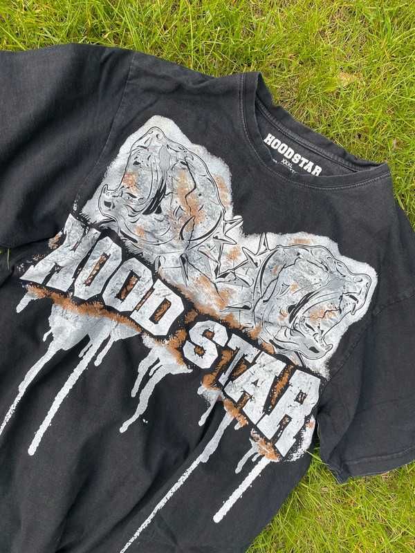 Koszulka z nadrukiem Affliction hoodstar r.M streetwear alternative