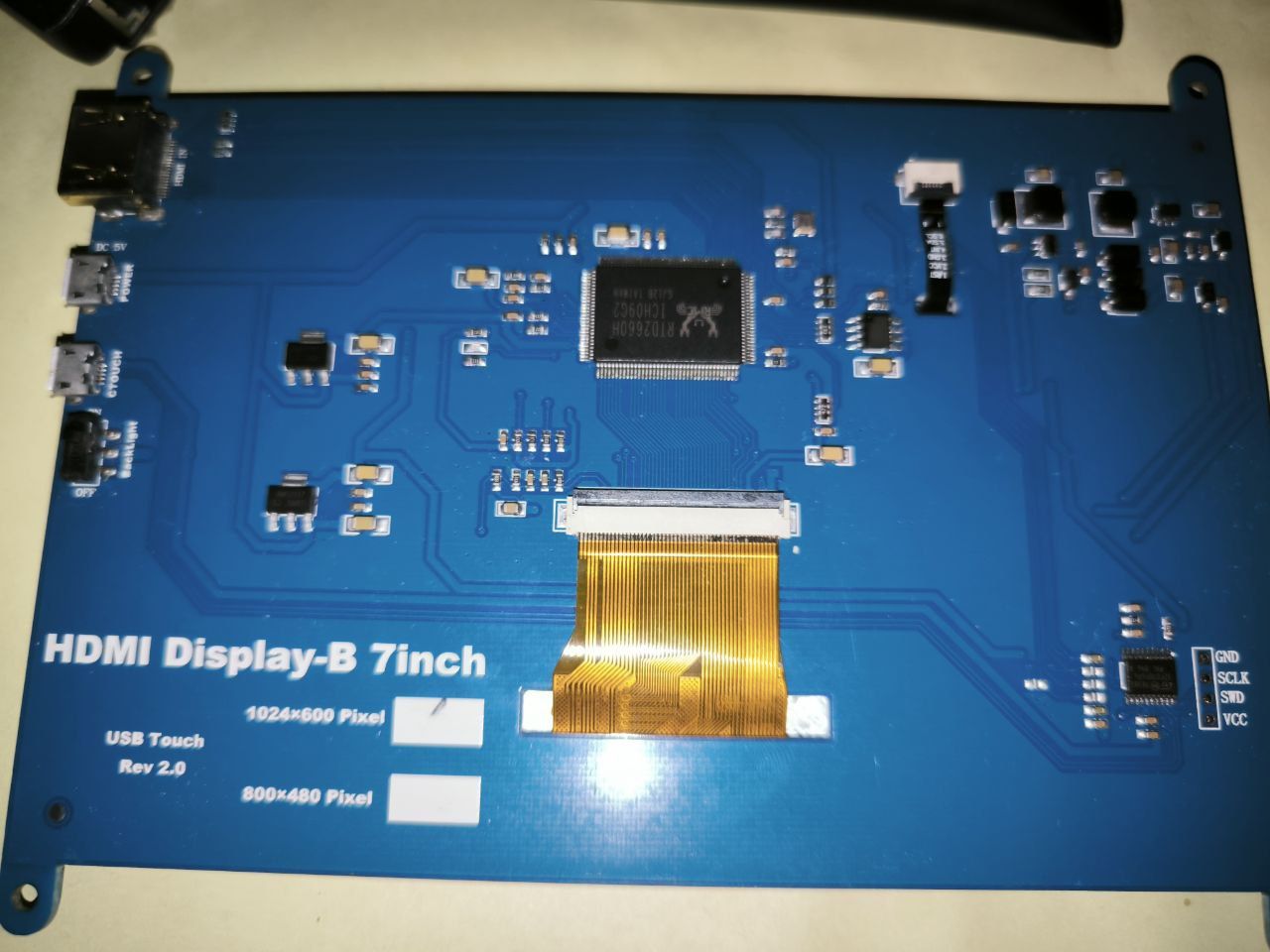 Дисплей 7.0" сенсорный 800x480 TN LCD HDMI