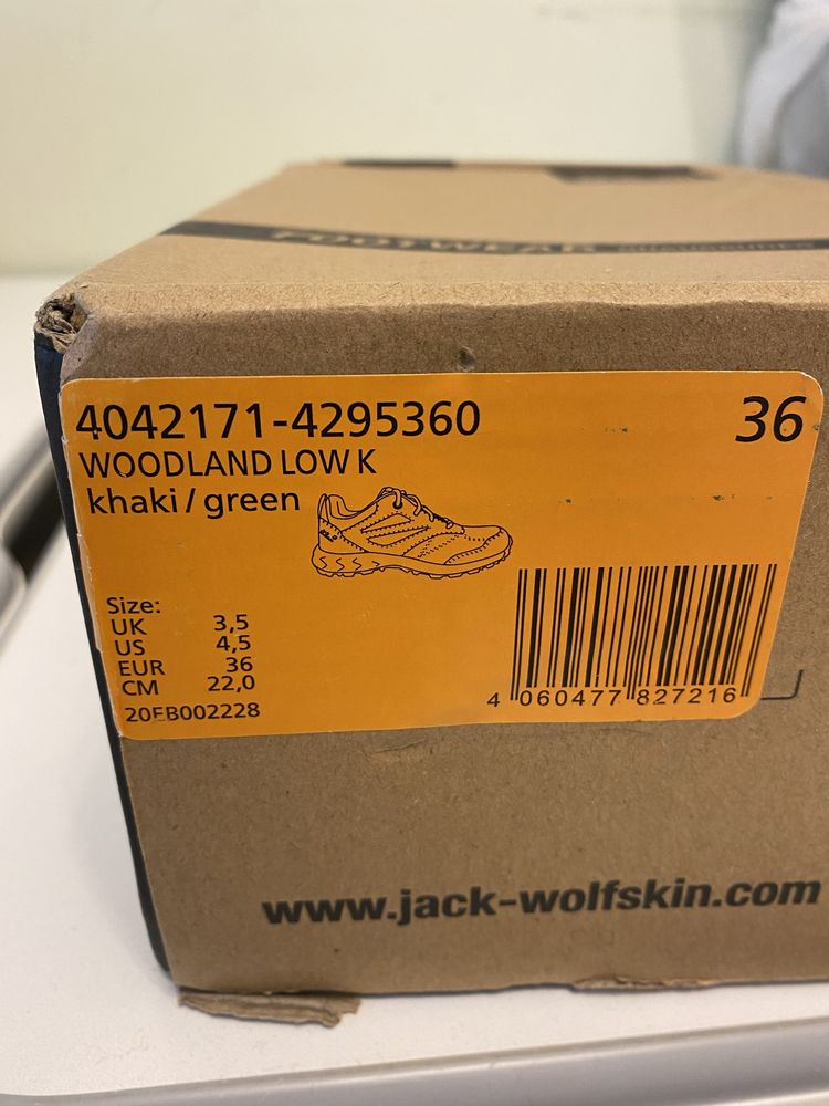 Дитячі кросівки Jack Wolfskin EU32 19,3 см