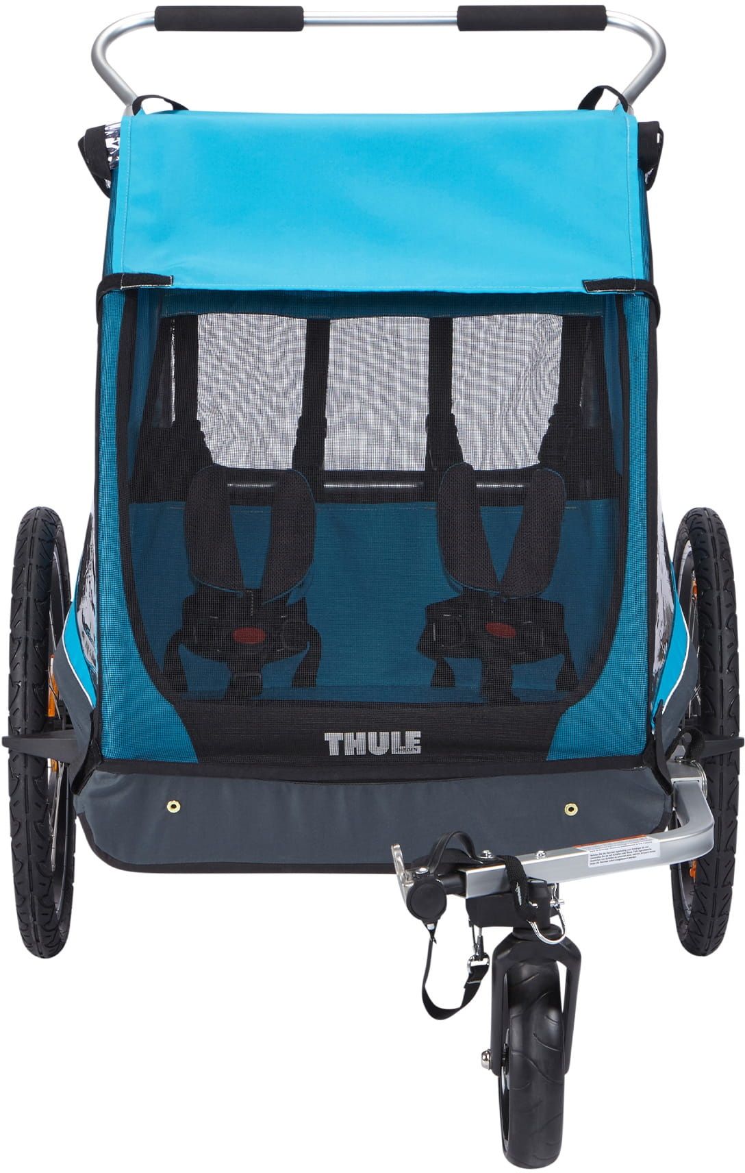 Thule Chariot Coaster XT dla 2 dzieci - przyczepka rowerowa 2w1, wózek