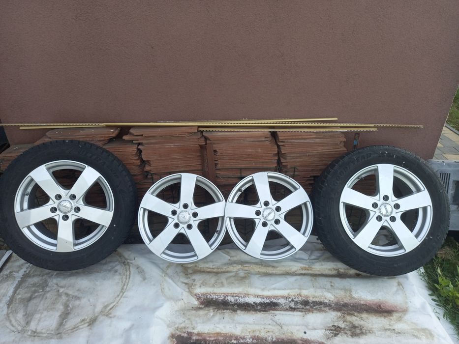 Диски  5×112r16 із шинами 215/55r16
