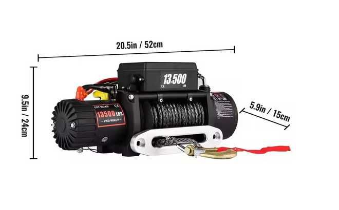 Guinchos 13500LBS - 12V – Jipes TT e resgate, reboques, tratores