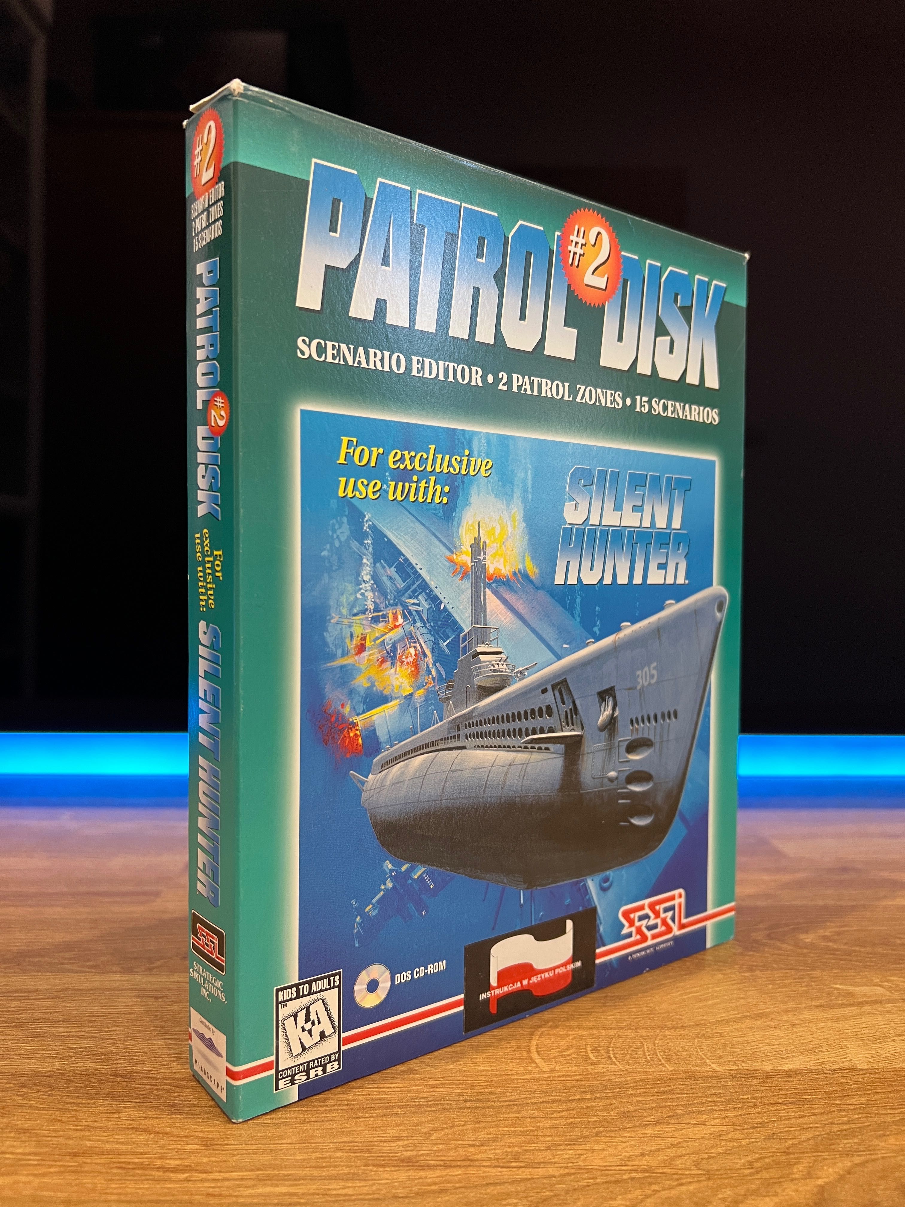 Silent Hunter Patrol Disk #2 (PC PL 1996) BIG BOX premierowe wydanie