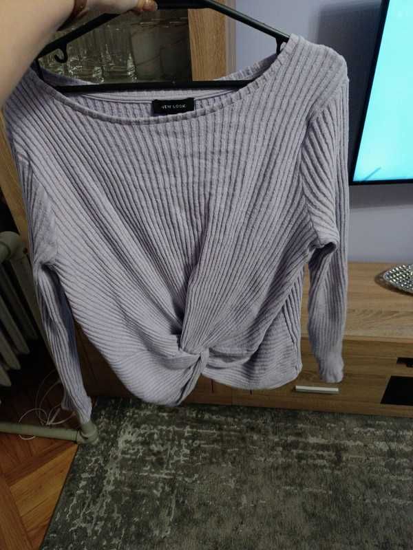 Liliowy sweter News Look
