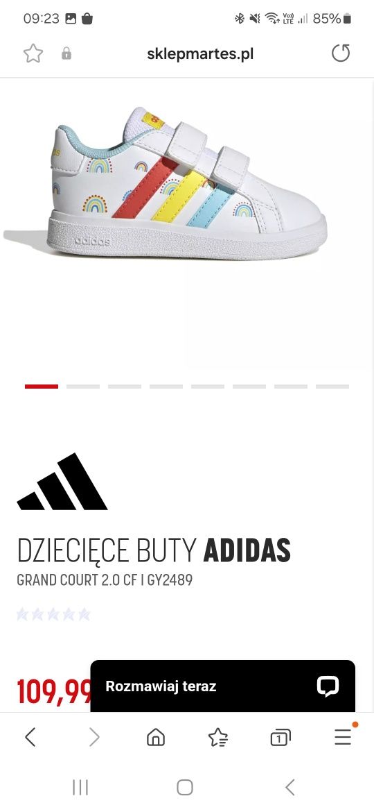 Adidas dziewczece 25