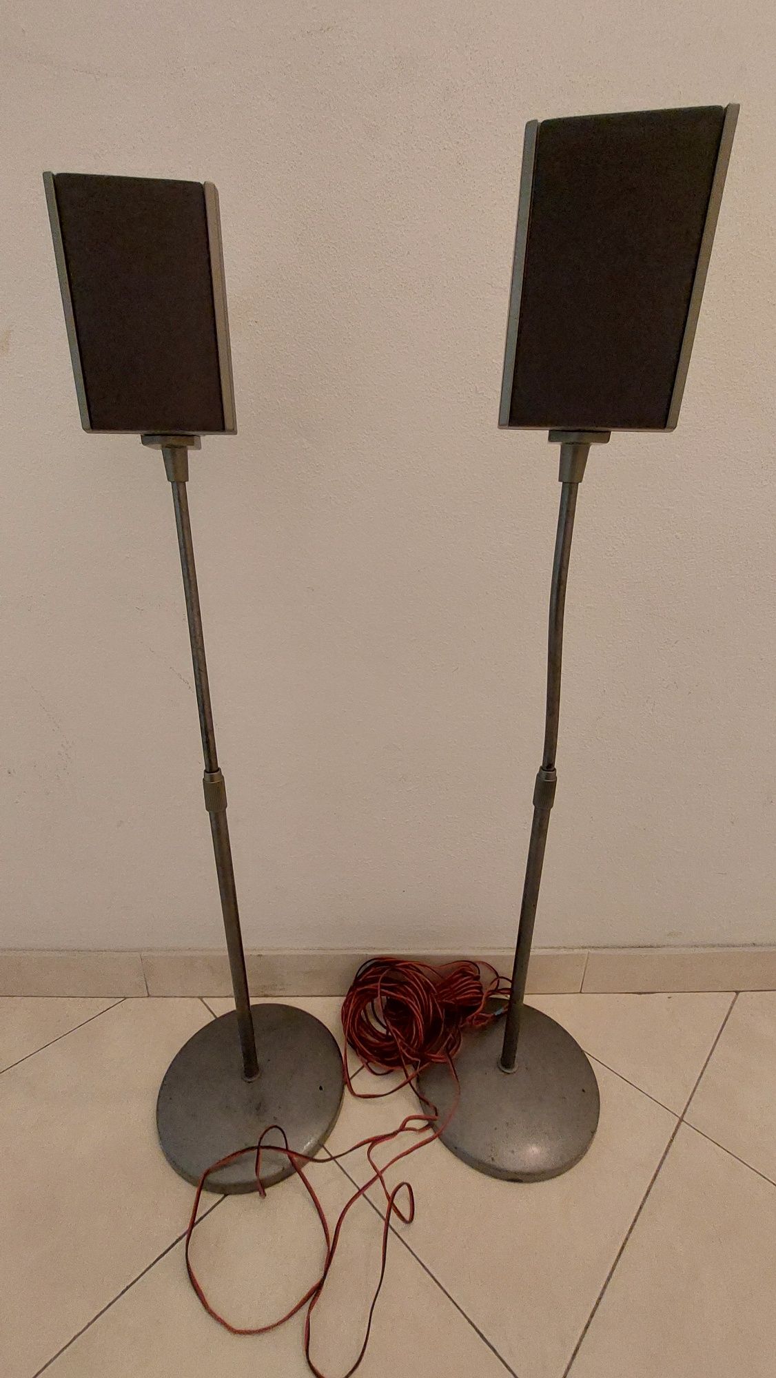 5 Colunas Sistema Hi-fi Amperalhagem Receiver Av surrond C/Suporte