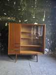 Biblioteczka witryna   Mezulanik Czechosłowacja design vintage prl