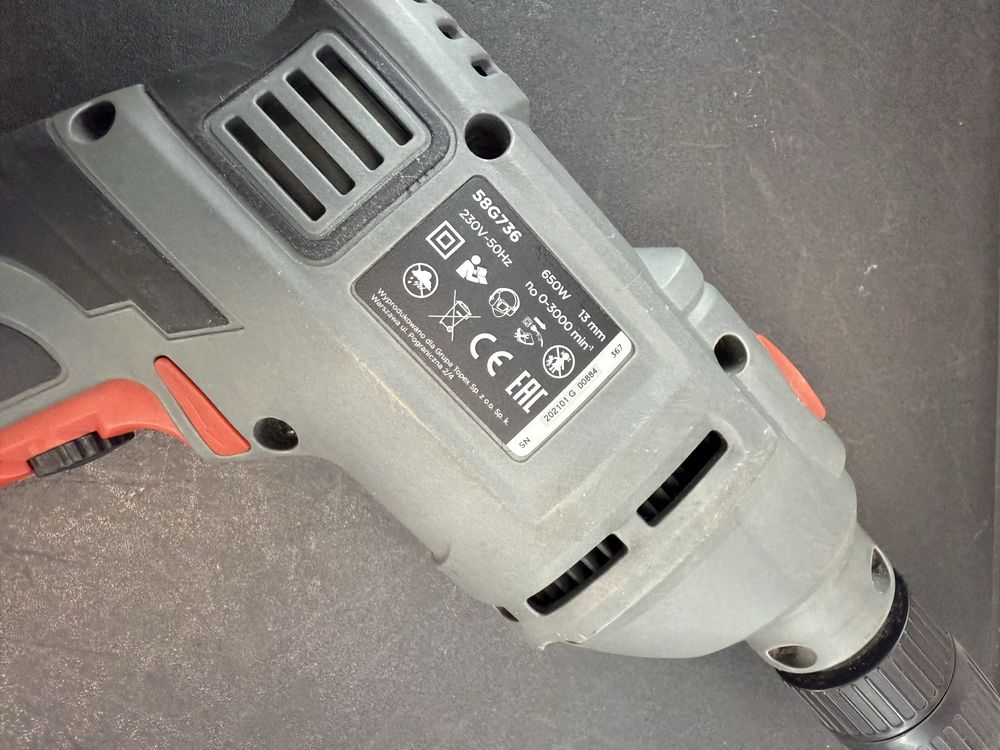 Wiertarka Graphite 650W, model 58G736, bdb stan