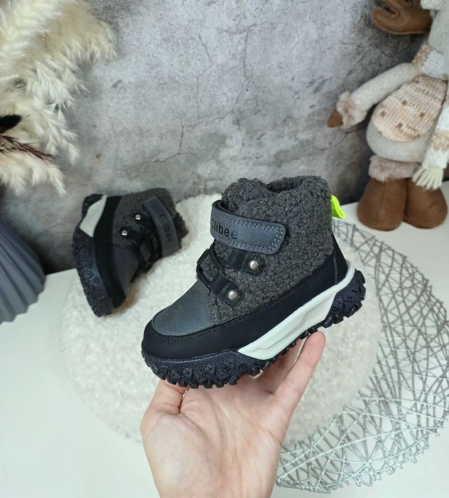 Дитячі зимові черевики Clibee 21 22 23 24 25 26 27 для хлопчика чоботи