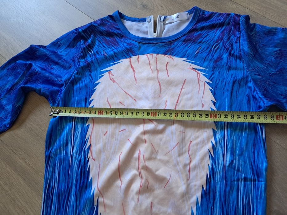 Sonic strój przebranie kostium kombinezon 152