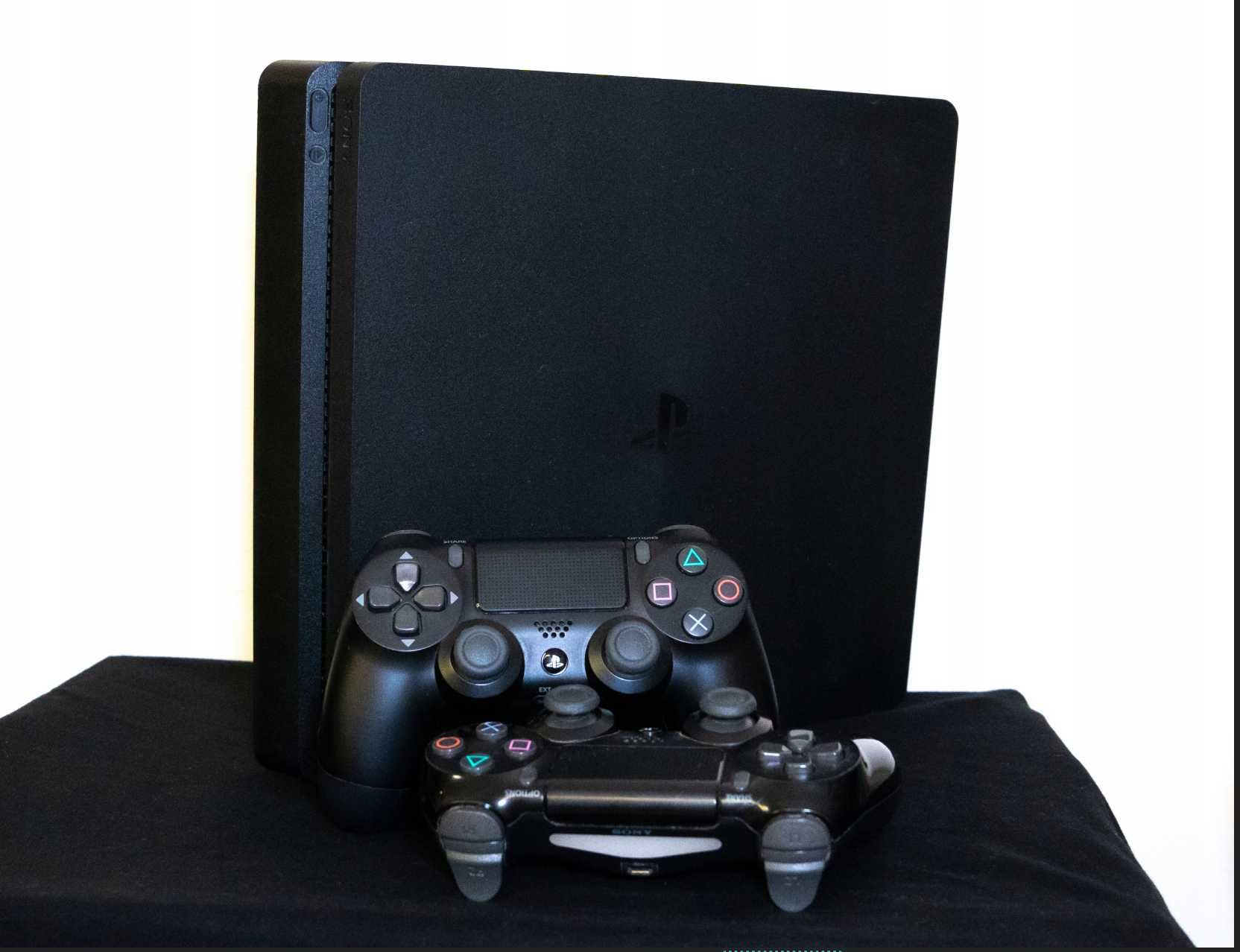 Konsola Sony PlayStation 4 slim 500 GB czarny DWA PADY Komplet