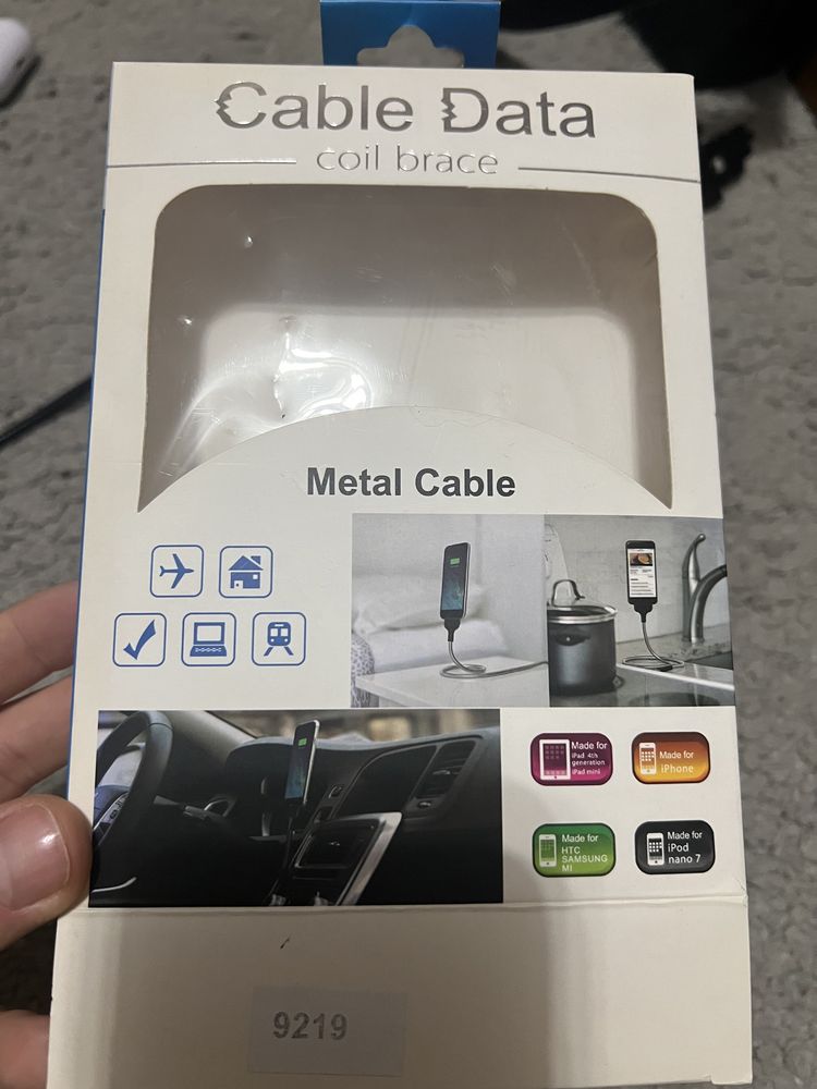 Гибкий зарядный iPhone кабель - держатель Cable Data Coil Brace