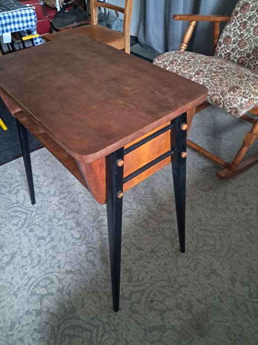 Stolik PRL RTV model 600-203a.lnne rzeczy vintage, loft desing prl
