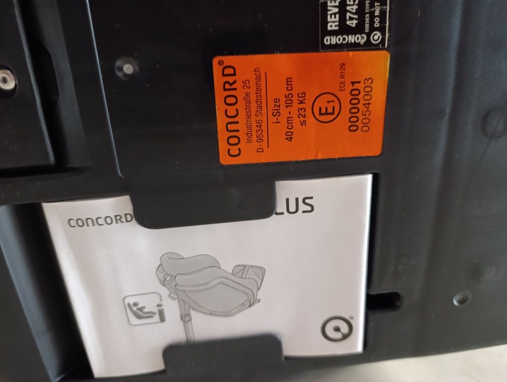 Cadeira Auto Concord Reverso Plus i-Size (0-4 anos)