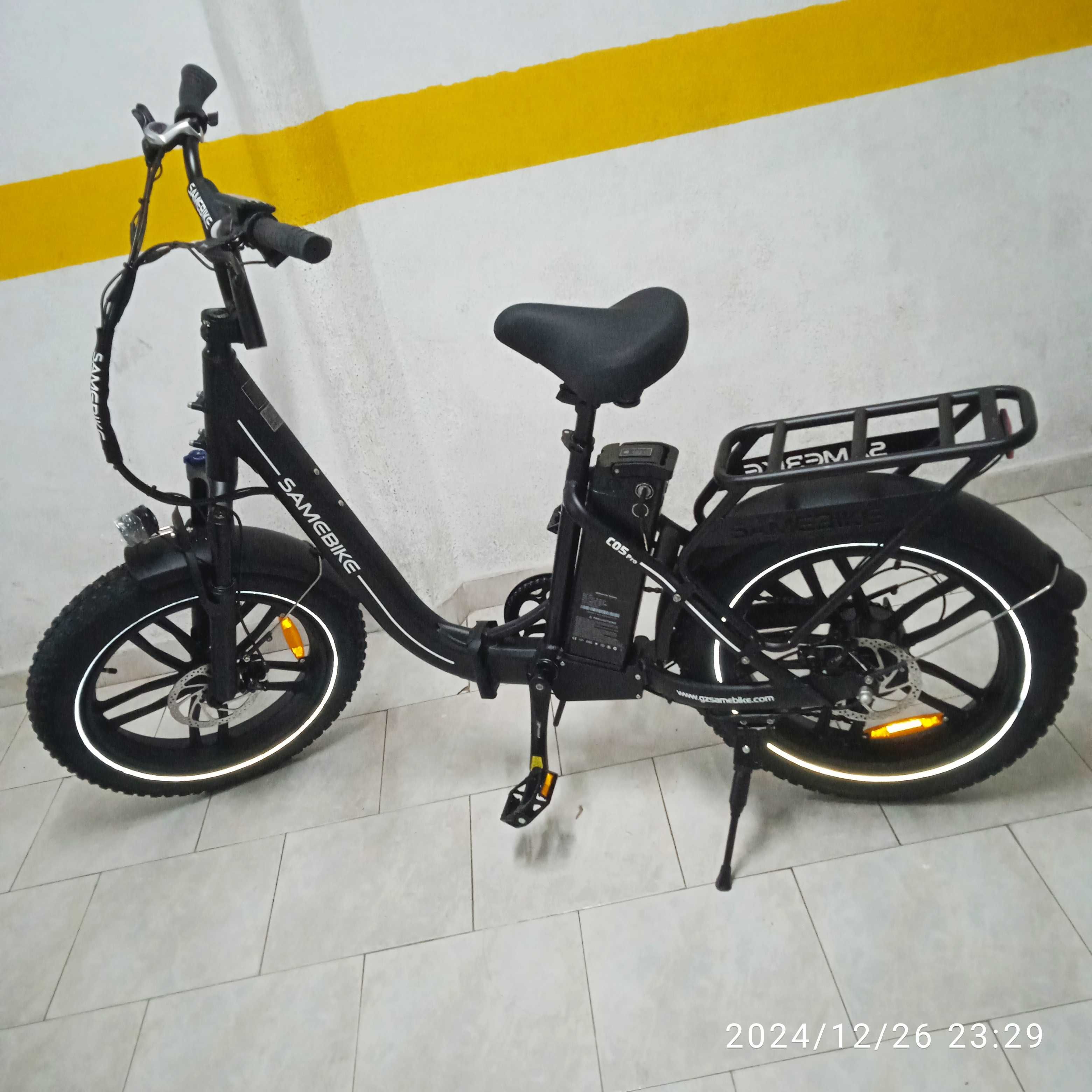 Bicicleta elétrica Nova, 0 Km. Aproveite. Com cesto.